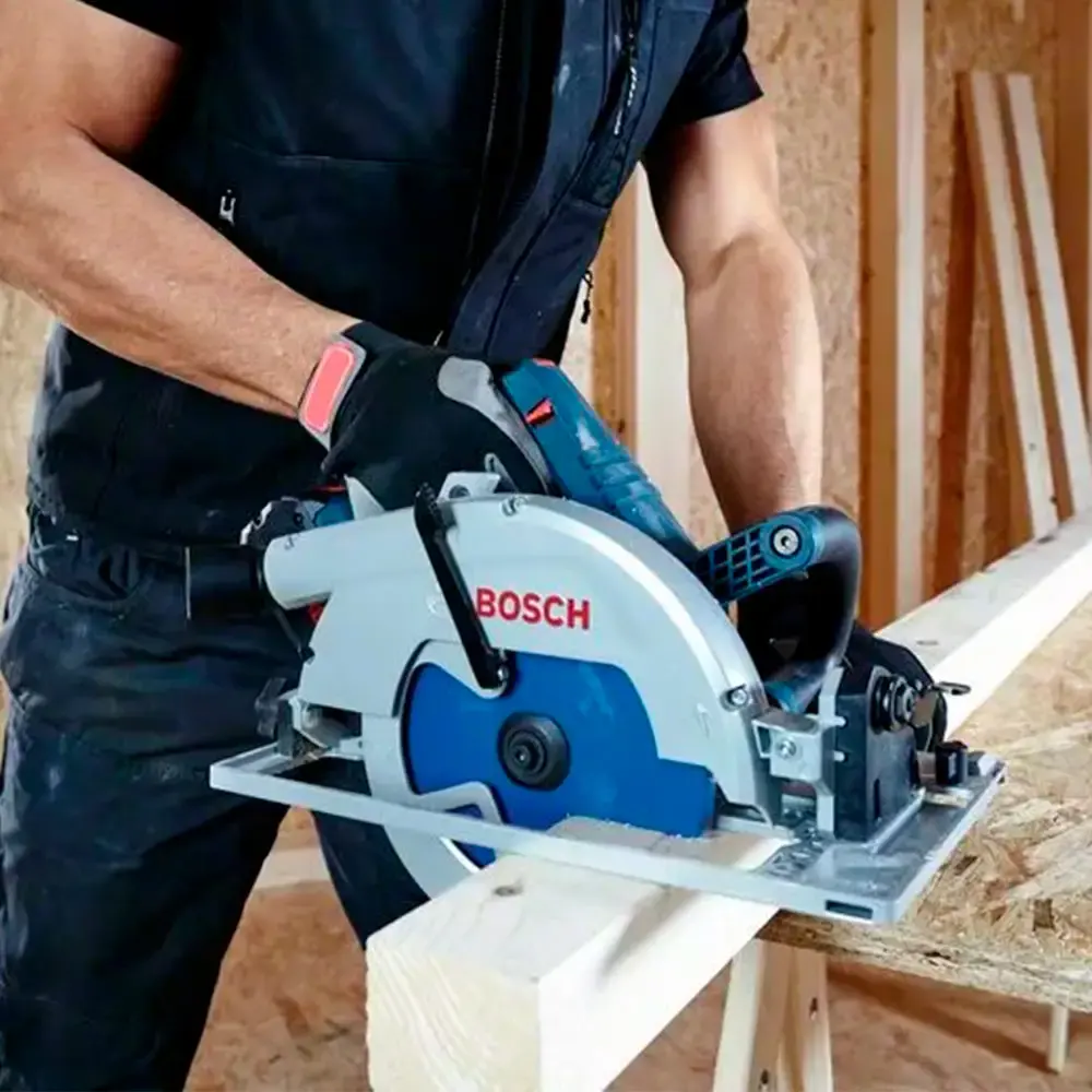 Serra circular 7.1/4 POL à bateria 18V biturbo brushless GKS 18V-68 GC sem bateria Bosch — fotografia 5