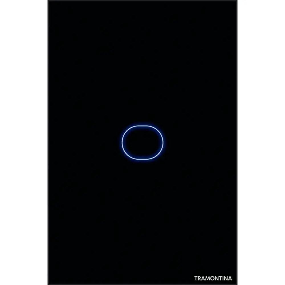 Interruptor touch smart com 1 canal preto Tramontina — fotografia 3