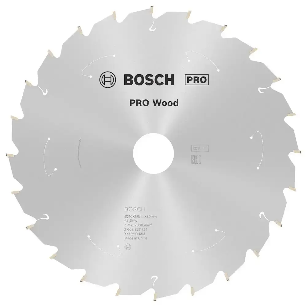 Disco de Corte STD For Wood 216 x 30 MM 24 Dentes BOSCH — fotografia de referência