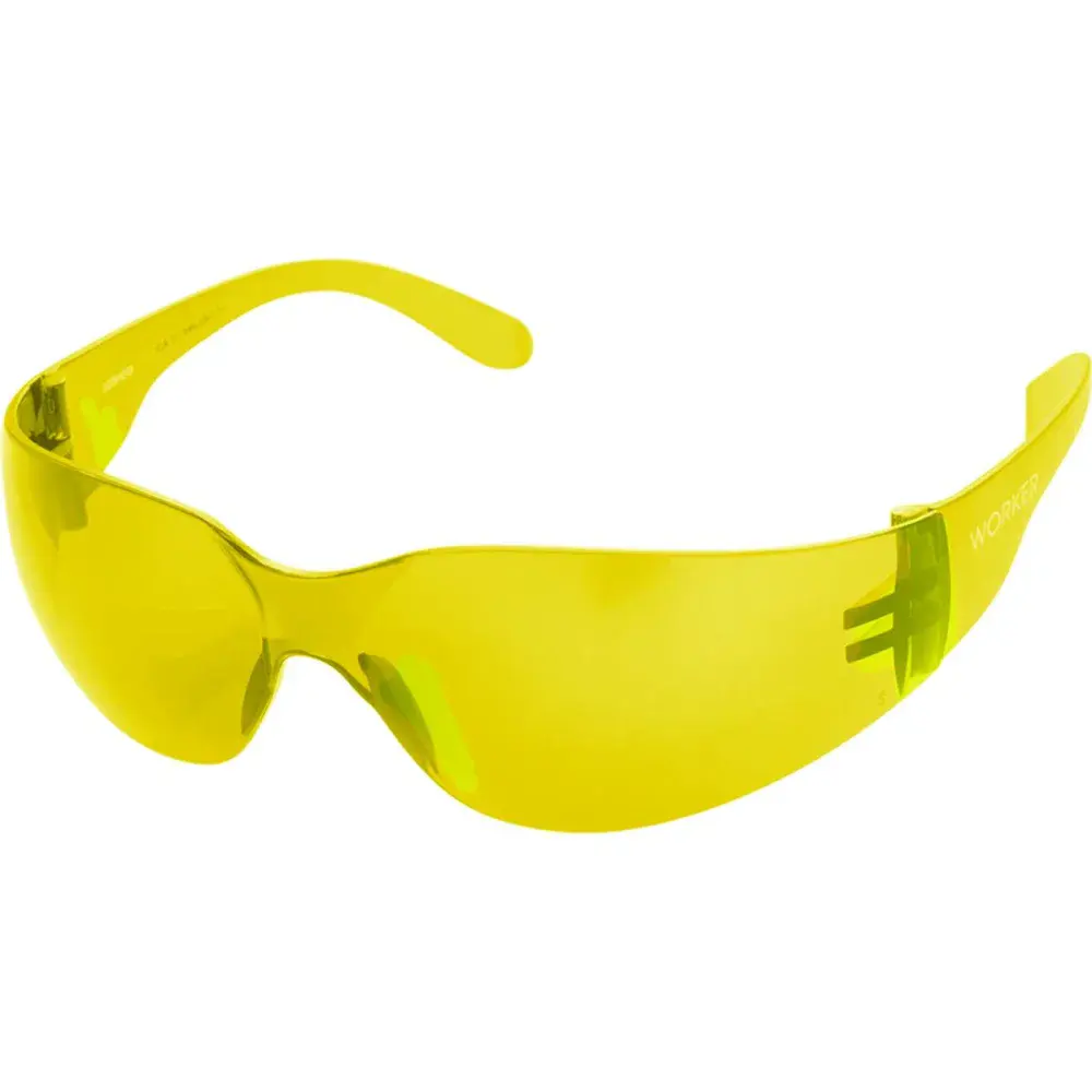 Óculos de segurança policarbonato amarelo WK2-A Worker