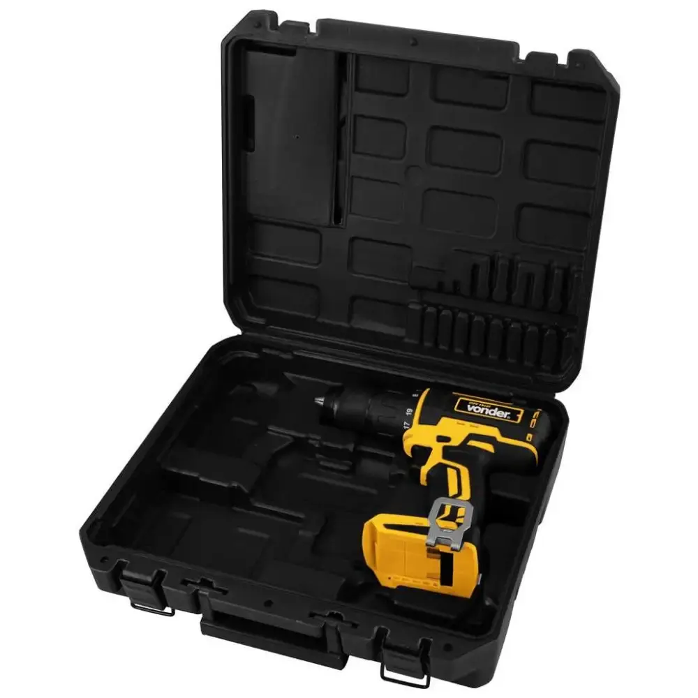 Parafusadeira/furadeira de impacto bateria intercambiável 18 v sem bateria carregador ipfv 1819I Vonder — fotografia 9