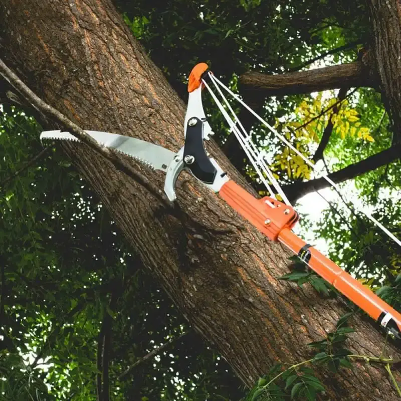 Podador de galhos altos com serrote para cabo longo 630512 Merax — fotografia 5