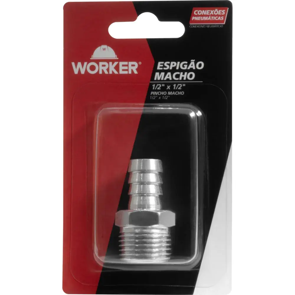 Espigão 1/2"X1/2" macho 1 peça Worker — fotografia 10