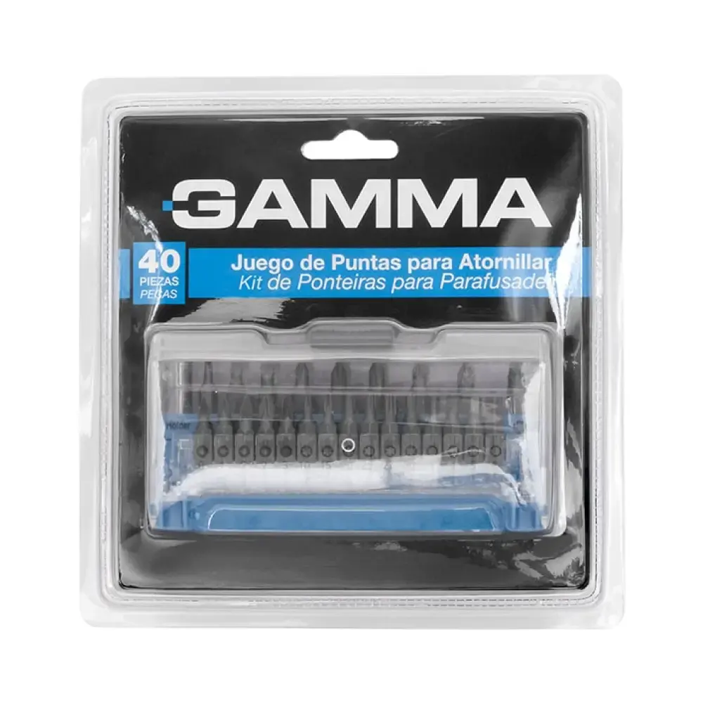 Jogo de bits para parafusadeira 25 e 50MM 40 peças Gamma