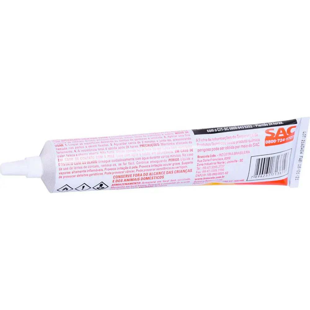Cola vinil extra 75G Brascola — fotografia 3