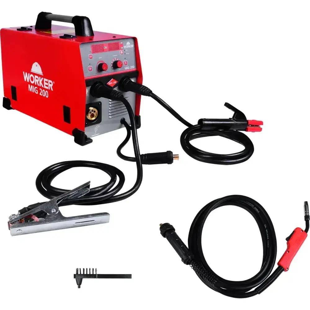Inversora para solda MIG200 32A 50/60HZ ac 220V Worker — fotografia 7