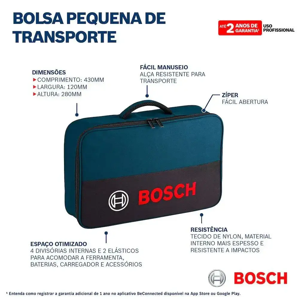 Bolsa para Ferramentas em Nylon 430 mm 1600A003BH BOSCH — fotografia 3