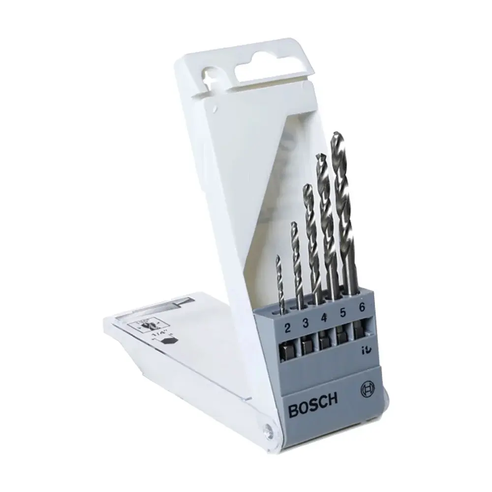 Jogo brocas de aço rápido hss-g 2 à 6 mm Bosch - 5 peç — fotografia 6