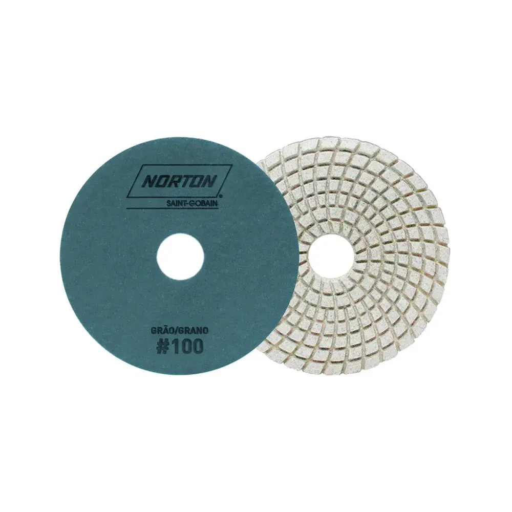 Disco diamantado flexível 100MM grão 100 azul Norton — fotografia de referência