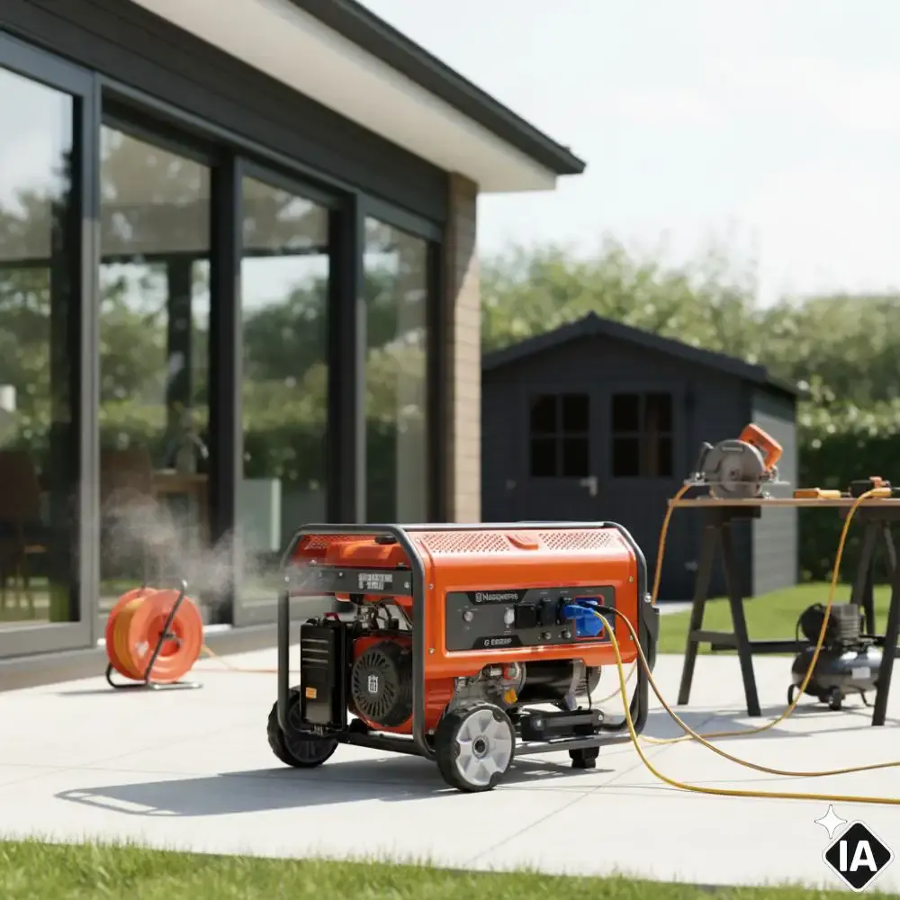 Gerador de energia a gasolina 16HP 8,0KW 4 tempos G8500P Husqvarna — fotografia 5