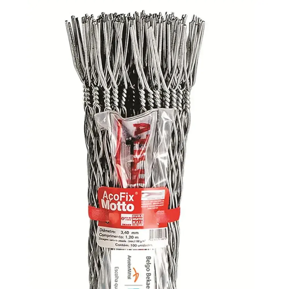 Distanciador cerca Belgo aço fix 1,20M 100 peç Belgo