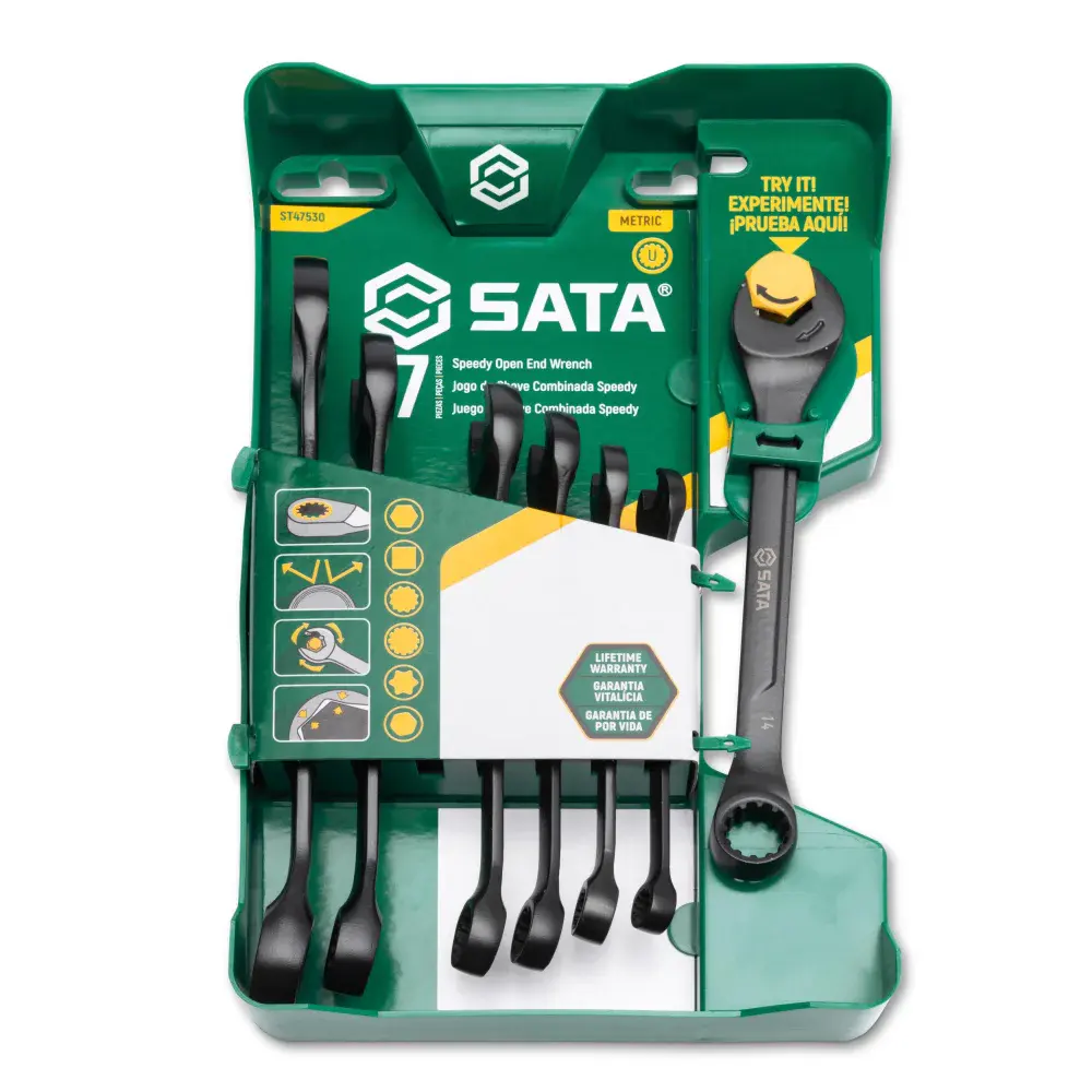 Jogo de chave combinada speedy X6 8-17MM 7 peças Sata — fotografia de referência