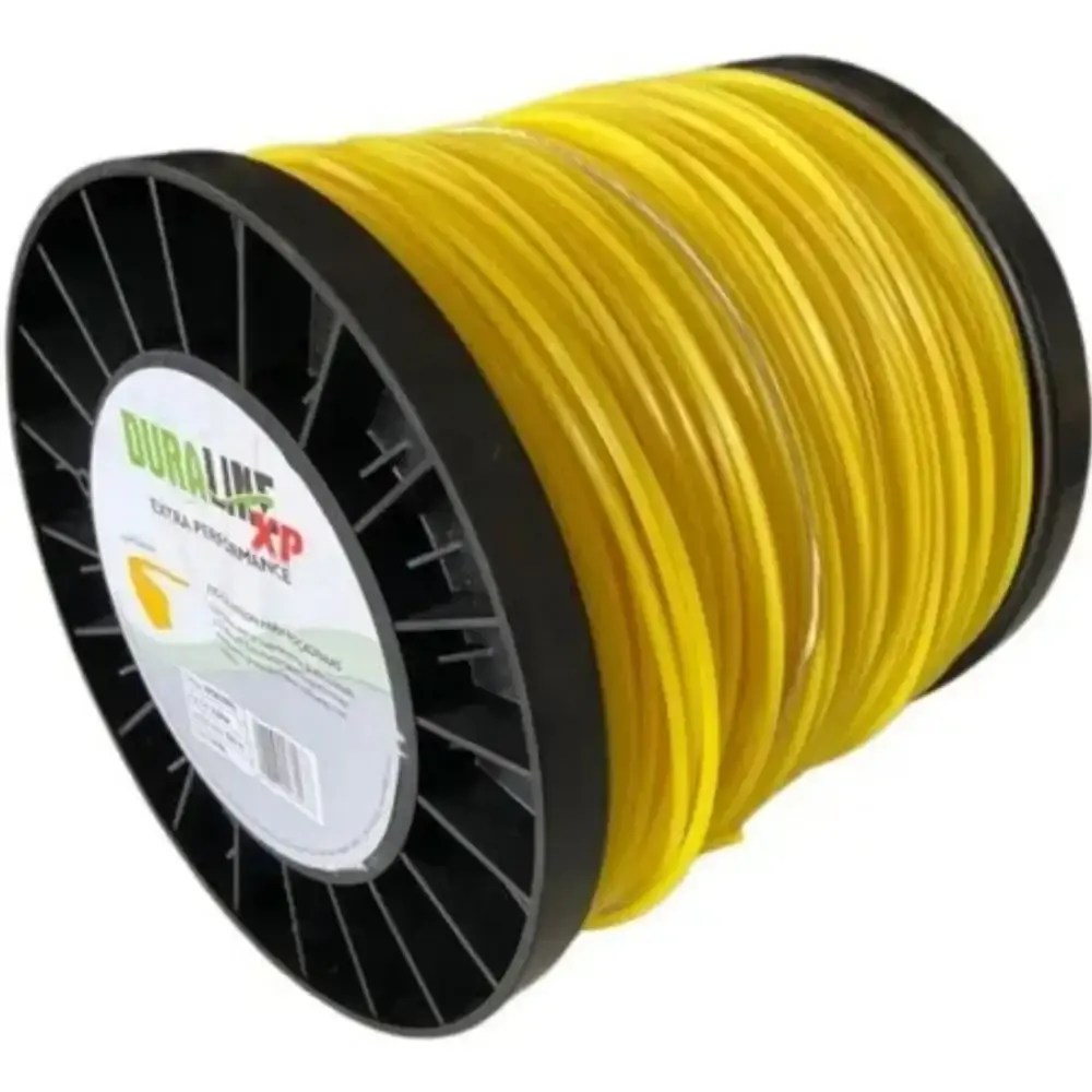 Bobina fio nylon roçadeira 3MM quadrado 2KG 245M Duraline — fotografia 5
