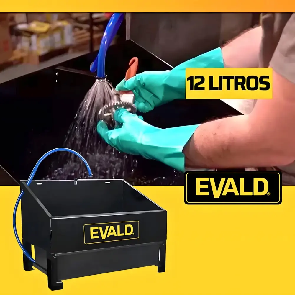 Lavadora de peças 12 litros com eletrobomba para bancada LPE-120 Evald 220 V — fotografia 5