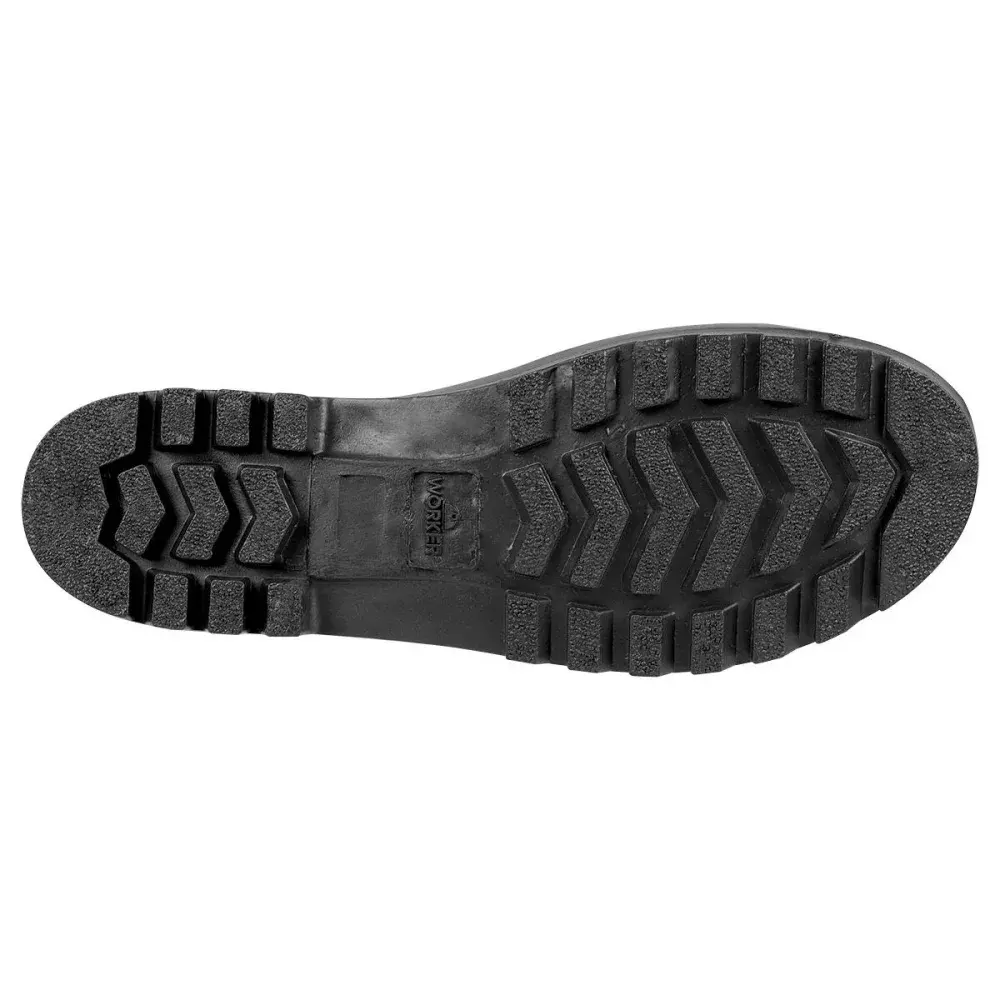 Bota pvc preta cano longo com forro N°35 Worker — fotografia 6