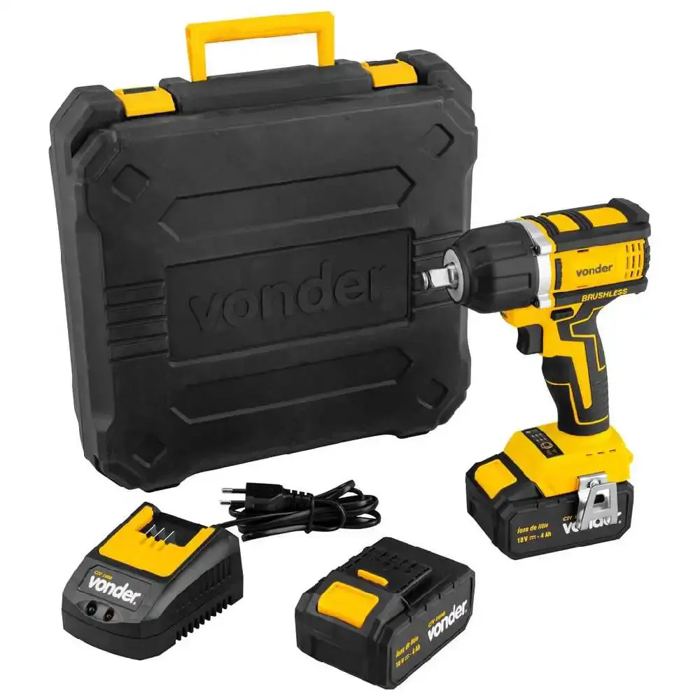 Chave de impacto 18V 1/2 POL 2 baterias carregador CIV 180B Vonder — fotografia de referência