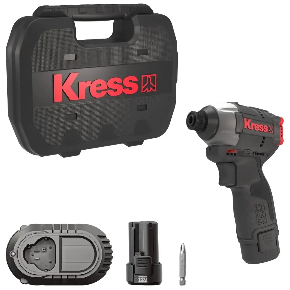 Chave de impacto brushless 1/4POL 12V 140NM sem bateria e carregador KUB50.2 Kress — fotografia 4