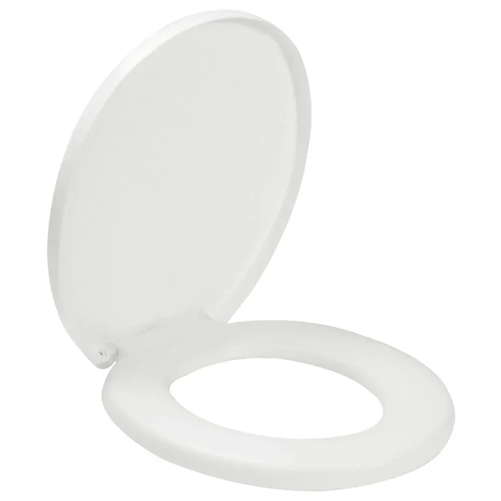 Assento sanitário Amanco almofadado branco — fotografia de referência