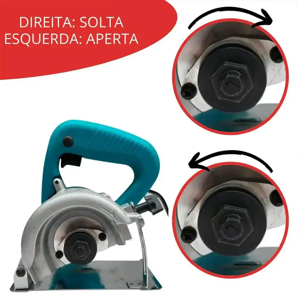 Serra mármore circular 1200W 12000RPM EVSMS220 Evald — fotografia 4