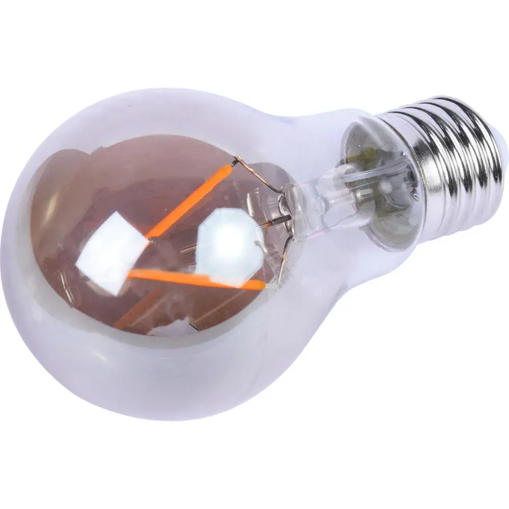 Lâmpada led filamento vintage fumê A60 bivolt Liege — fotografia 2
