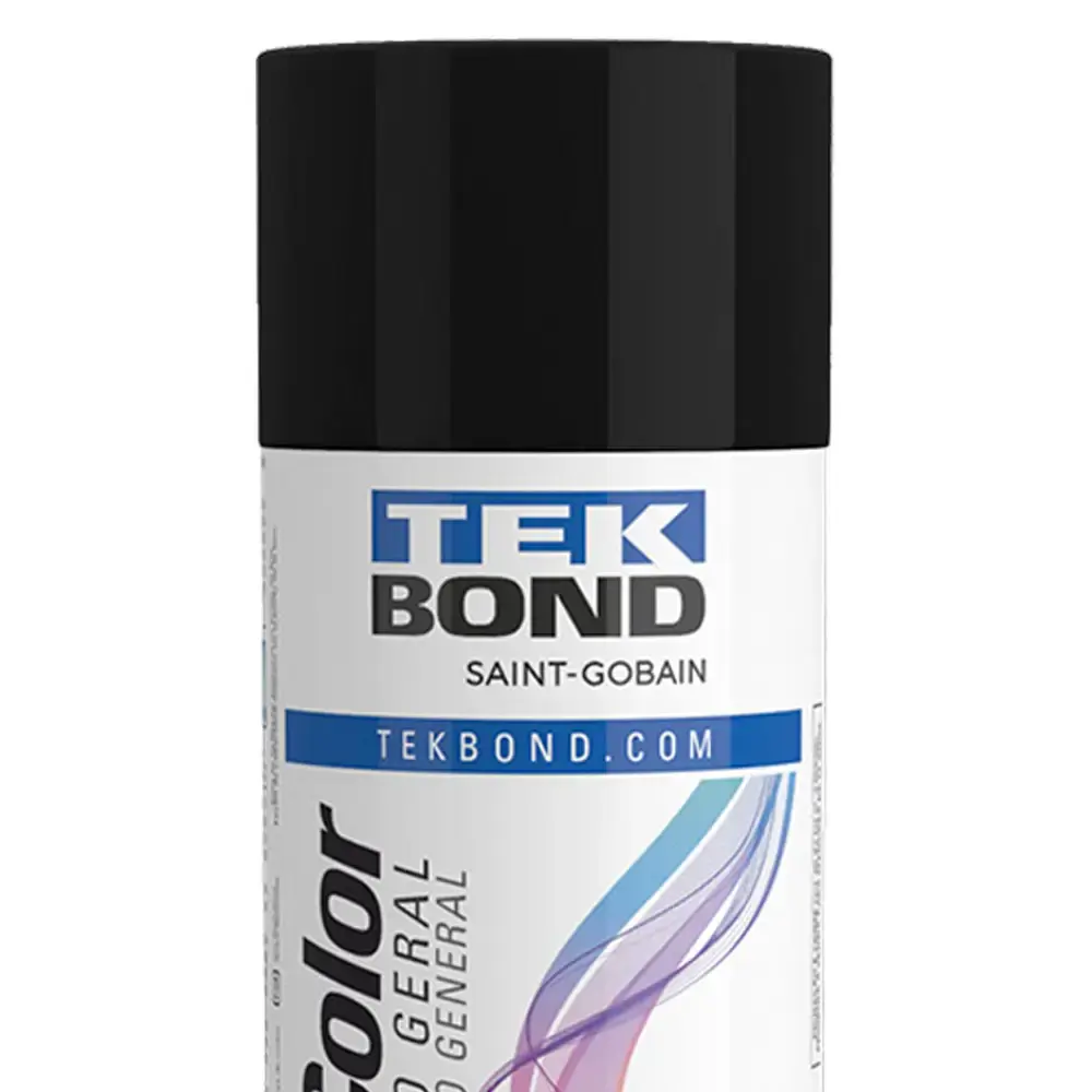 Tinta spray 350ML preto fosco 23001006900 Tekbond — fotografia 2