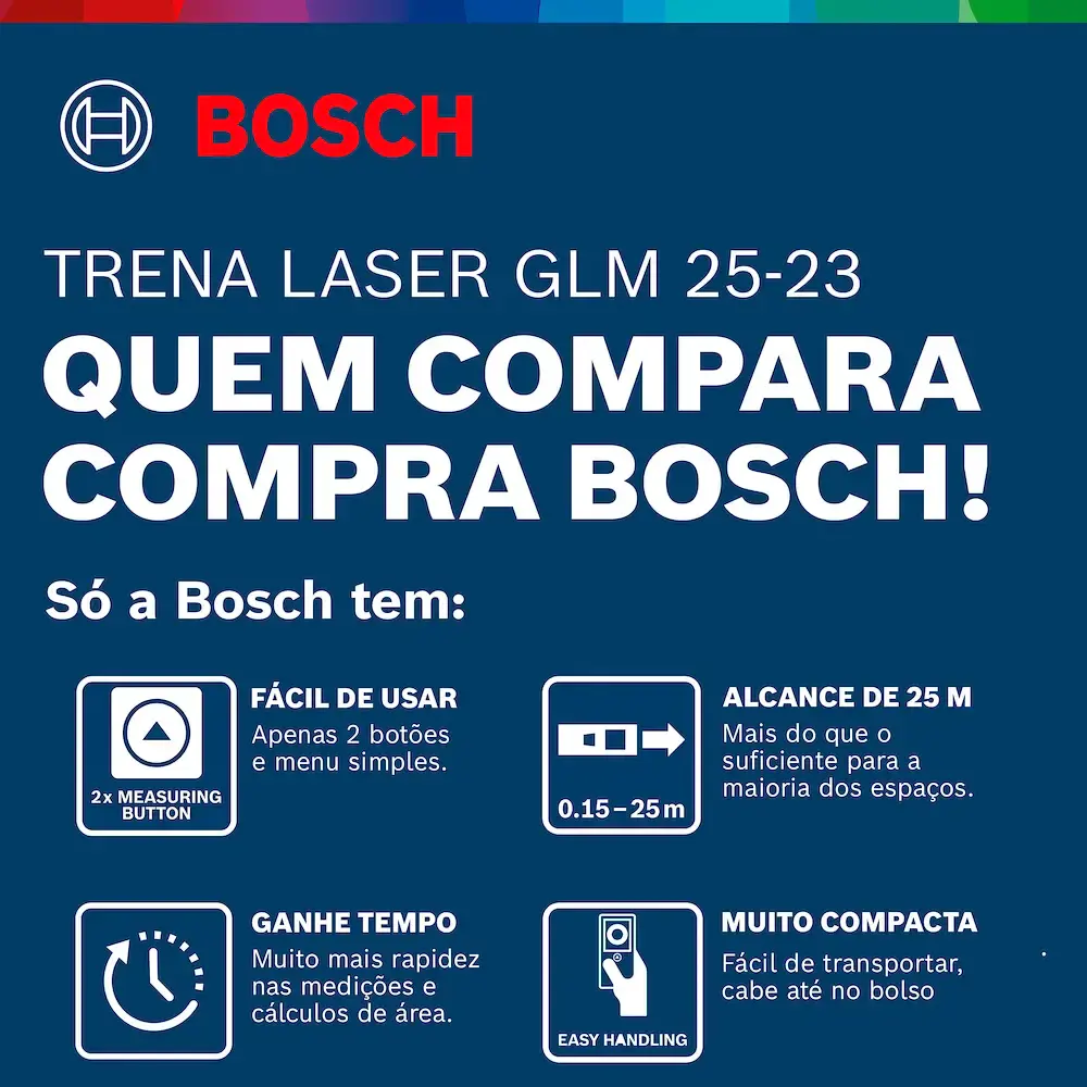 Medidor de distância trena à laser GLM 25-23 Bosch — fotografia 10