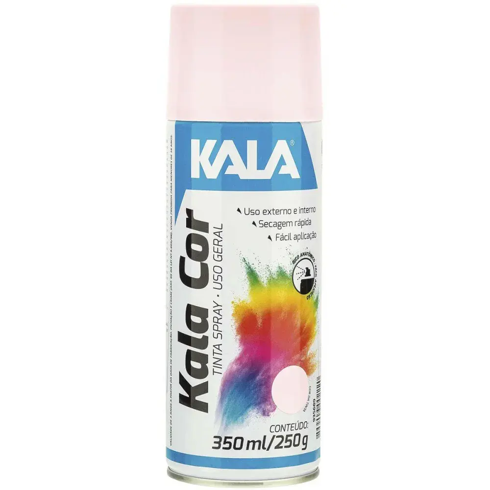 Tinta spray uso geral rosa 350ML Kala