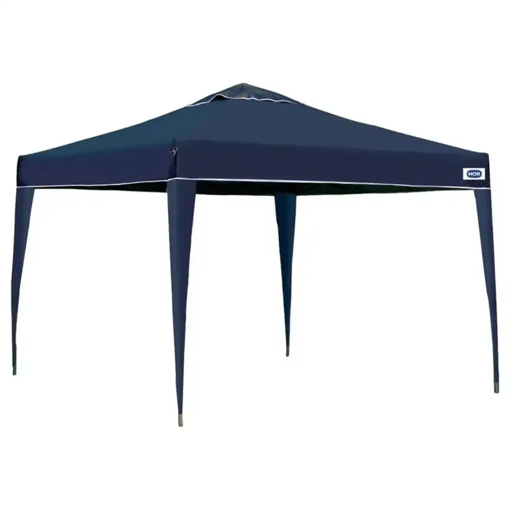Tenda gazebo azul em poliéster 3X3 metros articulada x-flex Mor — fotografia de referência