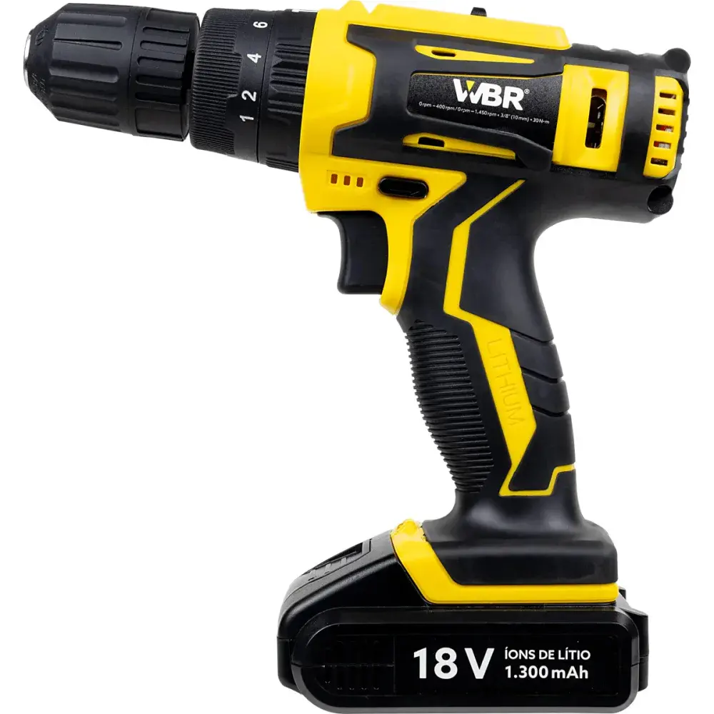 Parafusadeira / furadeira a bateria 18V bivolt WBR cordless