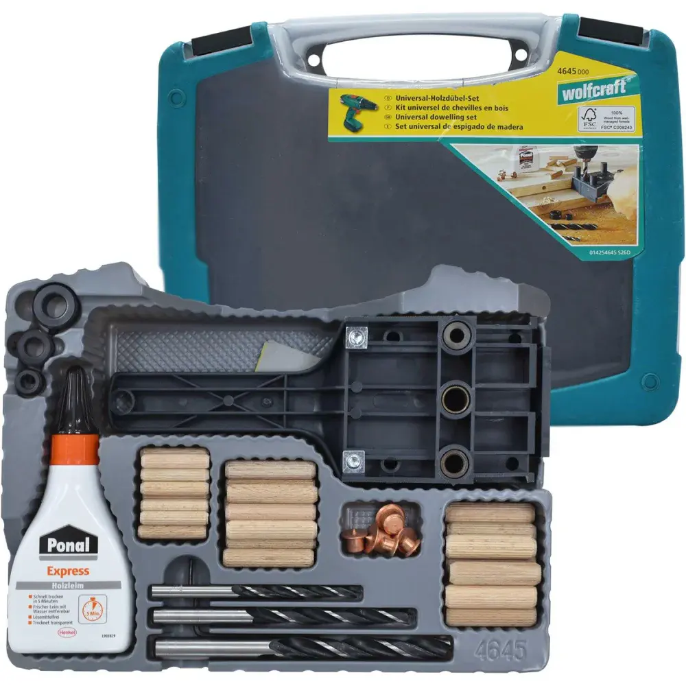 Maleta universal de cavilhas - Wolfcraft - 464500