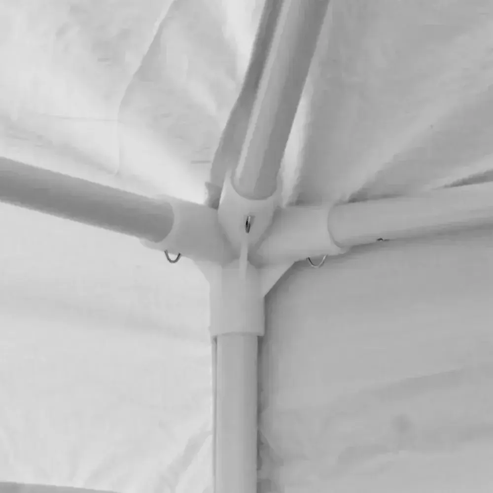 Gazebo de ferro desmontável 3X3M branco Kala — fotografia 9