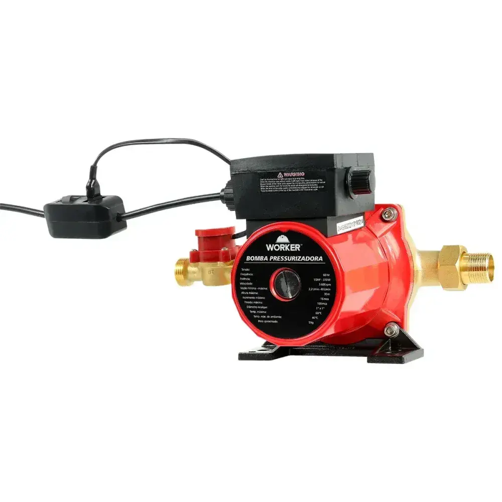 Bomba pressurizada com 3 níveis 100MCA 1/2HP Worker — fotografia 7