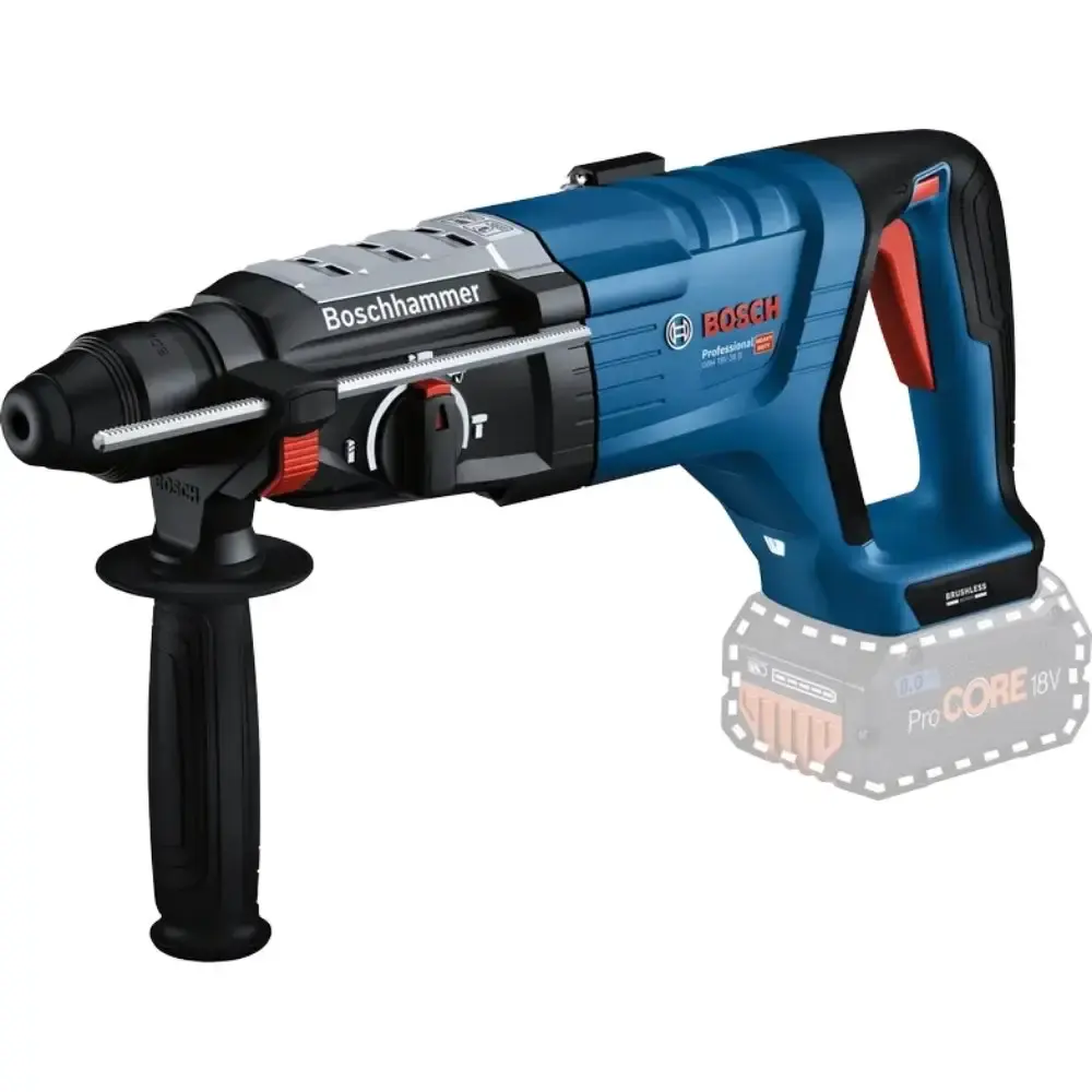 Martelete plus a bateria 18V 3,0KG brushless sem bateria e carregador GBH 18V-28 d Bosch — fotografia de referência