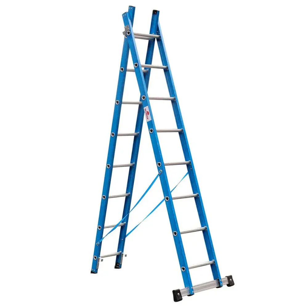 Escada extensiva tesoura 2,4X4,4M 14 degraus Worker