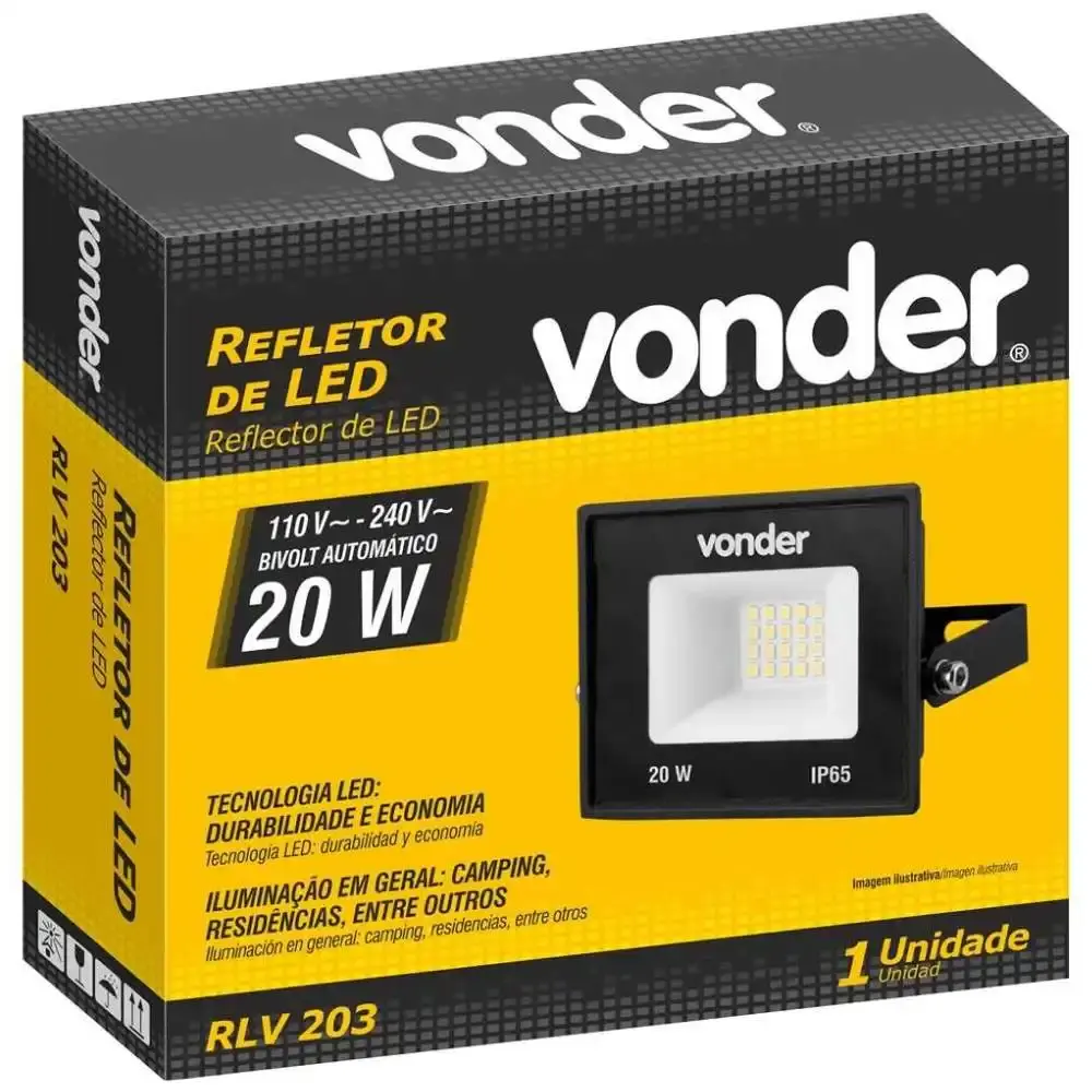 Refletor de LED 20W RLV-203 Vonder — fotografia 2