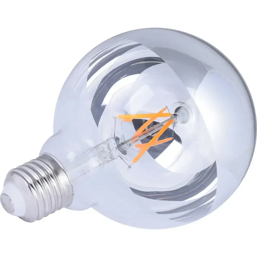 Lâmpada led filamento espelhado globo G95 bivolt Liege — fotografia 8