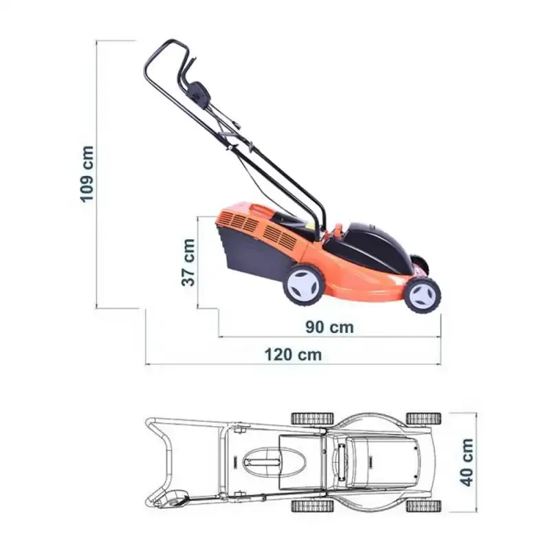 Cortador de grama elétrico 1300W CE35P Tramontina 110 V — fotografia 7
