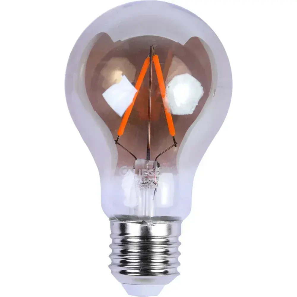 Lâmpada led filamento vintage fumê A60 bivolt Liege — fotografia 6