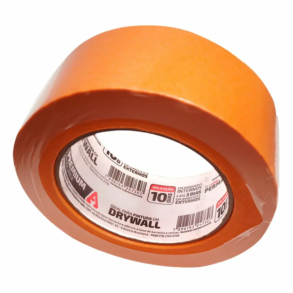 Fita crepe A128 laranja 45MMX50M Adere