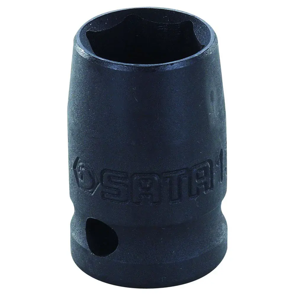 Soquete de impacto sextavado 11/16" encaixe 1/2" preto Sata — fotografia de referência