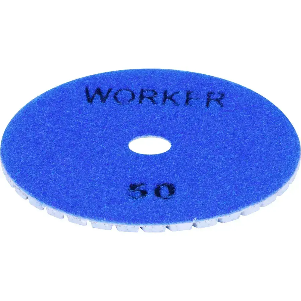 Disco de lixa diamantada com velcro 4 G50 azul Worker — fotografia 7
