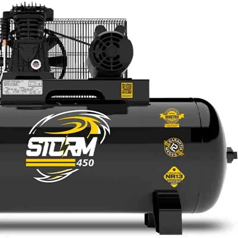 Compressor storm 450 15 pés 175L 3.0 HP monofásico 110/220V 8975703012 Pressure — fotografia 4