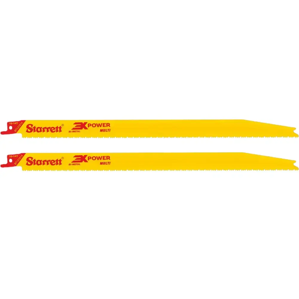 Lâmina de serra sabre 12 POL bi-metal multi com 2 unidades Starrett