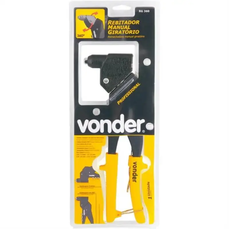 Rebitador POP manual cabeça giratória RG 360 profissional Vonder — fotografia 4