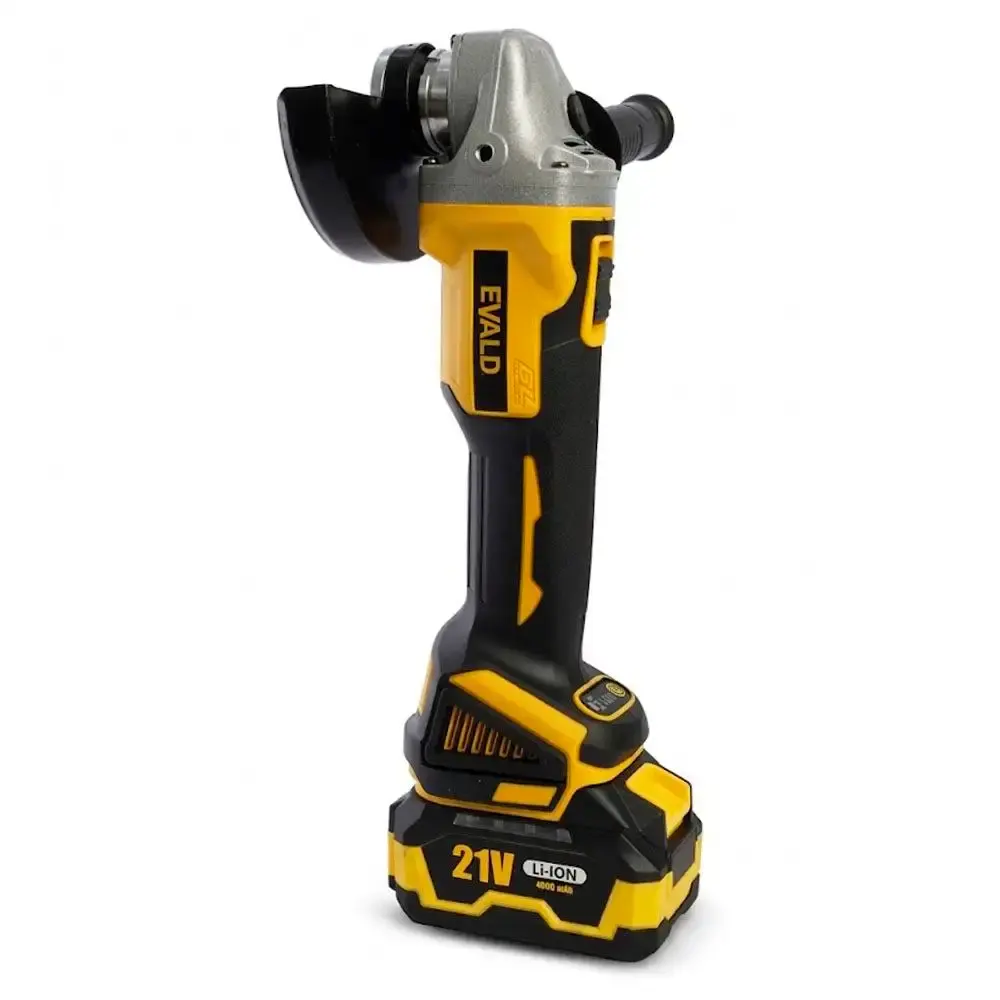 Esmerilhadeira angular 5 POL 21V brushless com 2 baterias 4,0AH e carregador bivolt EV-EV20V Evald — fotografia 4