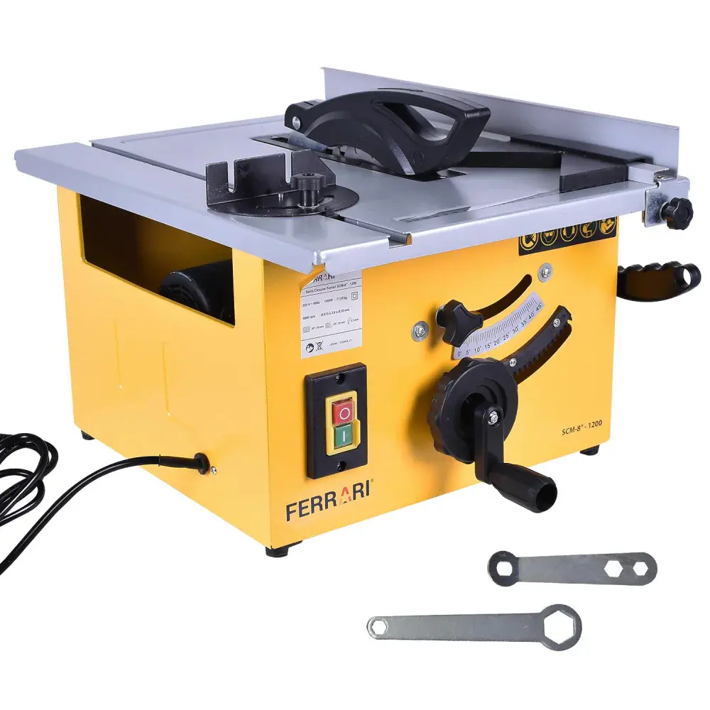 Serra circular de bancada 1200W scm 8” 127V Ferrari