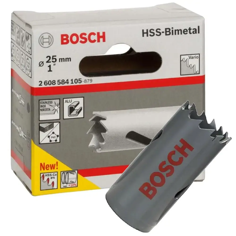 Serra copo bimetal cobalto 25MM 1 POL Bosch