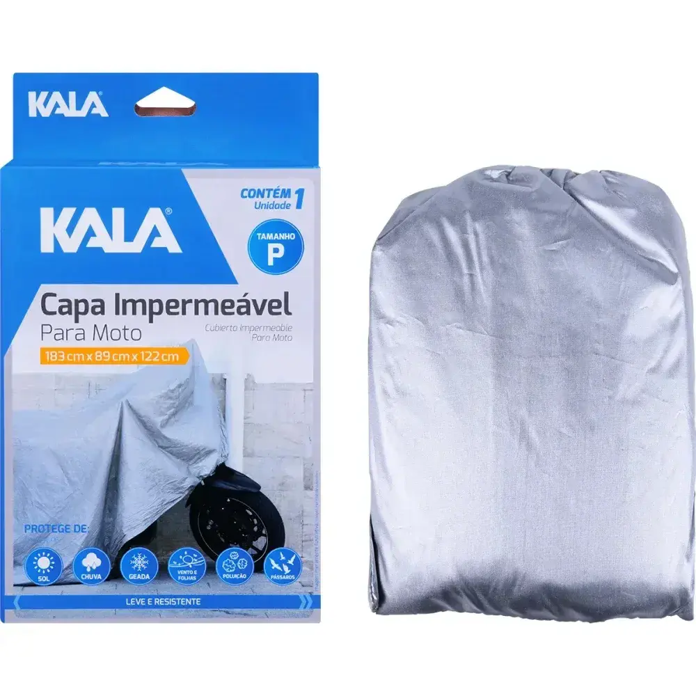 Capa de proteção impermeável para moto tamanho p 1,7M Kala — fotografia 9