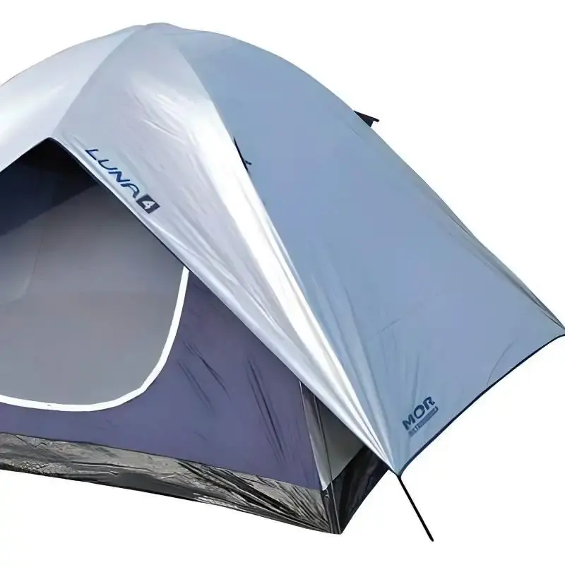 Barraca camping luna para 4 pessoas com proteção solar 009037 Mor — fotografia 5