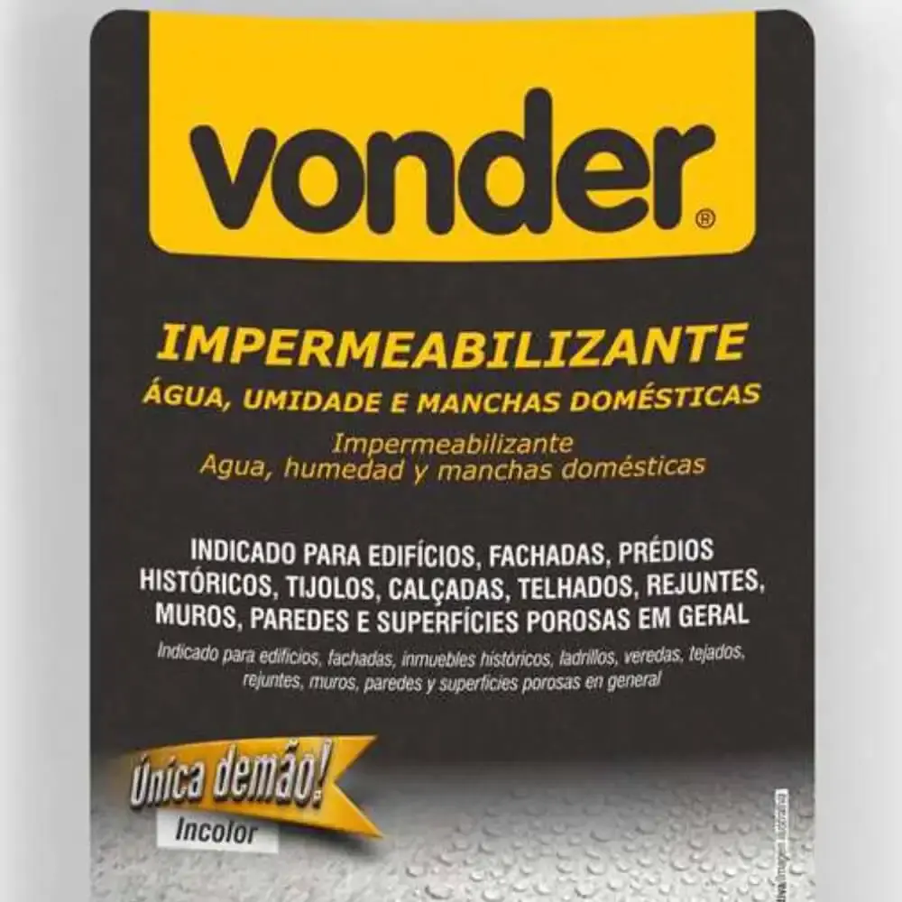 Impermeabilizante contra água. umidade e manchas naturais 900 ML Vonder — fotografia 4